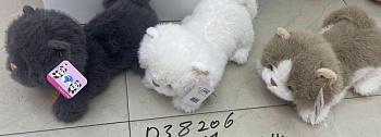 ММ.Котик 25см лежит 3цв. D38206