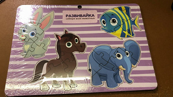 Пазл развивайка (20эл,26х18,5см) Па 27