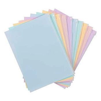 Папка на молнии А4 Expert Complete "Trend Pastel" EC2112400 Zip,асс.,прозр.,дигональ,180мкм