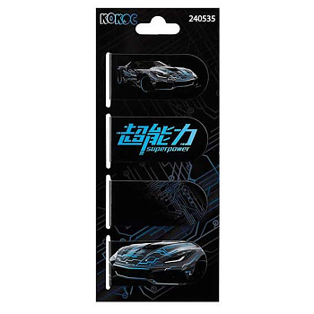 Закладки магнитные КОКОС "Драйв" (4шт) 240535 картон,25*55мм