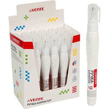 Коррект. ручка 12мл deVENTE 4061109 быстросох.трубчатая система подачи