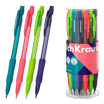 Карандаш авт. 0,5мм EK "Reef" 62778 НВ,с ластиком,асс. 62778