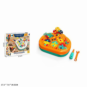 Мозаика с отверткой 833-D в чемодане