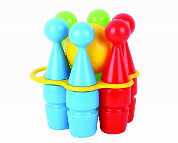Игра Боулинг (6 кеглей + 1 шар) в/сет У992 (Совтехстром)