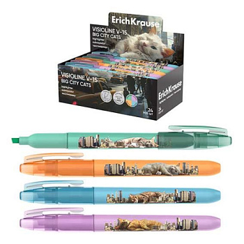 Маркер текст. EK Visioline V-15 "Big City Cats" 63368 асс.