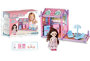 Игр.набор Уютный домик 1230922 с куклой в/к