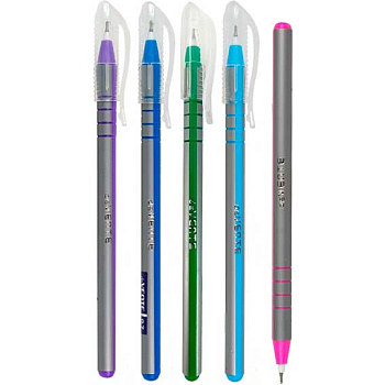 Ручка масл. шар. deVENTE "Argenta" 5073421 синяя,игольч.,0,7мм,ультрагл.письмо,с