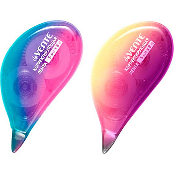 Коррект. лента deVENTE 5мм* 8м "Degrade" 4062349 прозр.корп..фрон.аппл.,к/блист.