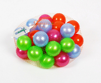 Шарики д/бассейна (d=8см,30шт/сетке) 415 (Нордпласт)