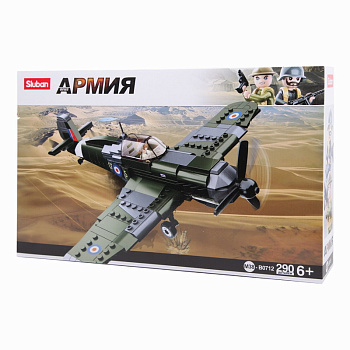 Мини-конструктор M38-B0712 WWII Боевой вертолет (290дет,1фиг) в/к