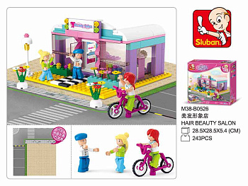 Мини-конструктор M38-B0526 Розовая мечта Салон красоты (243дет,3фиг) в/к