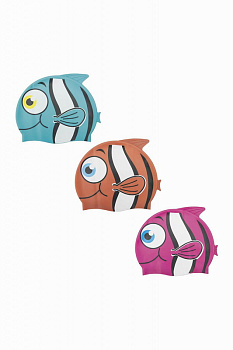 Шапочка д/купания Lil' Buddy от 3лет, 3цв 26025 (Bestway)