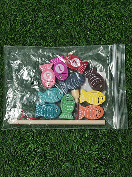 Игра-головоломка из дерева "Рыбалка" в пакете D37232