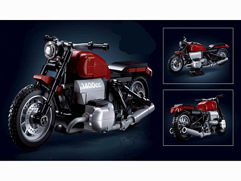 Мини-конструктор M38-B1131 Мотоцикл классический (222дет) в/к