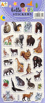 Наклейка декор. 10*22см Животный мир 2 Р22072-2 Ткн1001-4