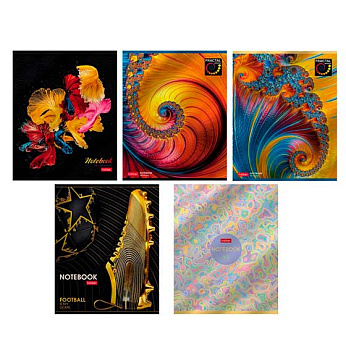 Тетрадь 48л. (клетка) ХАТ "Блеск" 48Т5мтлВ1 выб.лак,металлиз.карт.,скругл.углы,а