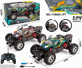 Машинка на РУ (аккумулятор, дым, свет) в/к 11968A-1PT