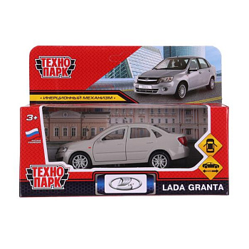 Машина Технопарк металл. Lada Granta серебристый (11,5 см) дв,инер. в/к GRANTA-1