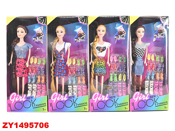 Кукла с набором обуви 8003А3 в/к