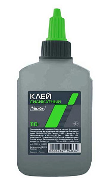 Клей силикатный 110гр ХАТ 00110 с дозатором