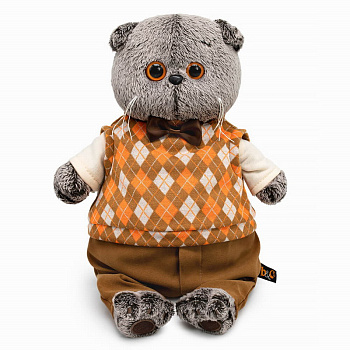 Кот Басик в трикотажном жилете Ks22-271