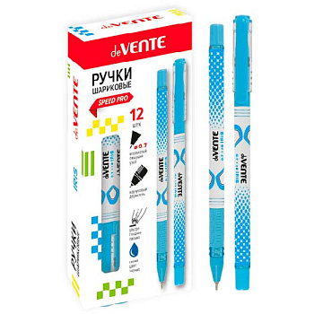 Ручка масл. шар. deVENTE "Iris" 5073854 ультрагладкое письмо,с резин.держат.,0,7