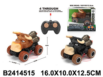 Машинка на РУ 2414515 Бычок (16*10*12,5см) 2цв,свет,в/к