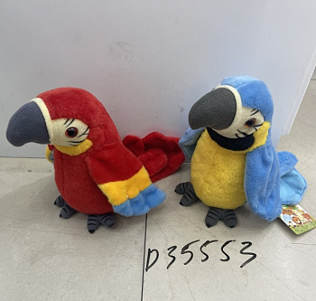 ММ.Механич.Попугай 22см повторяшка D35553