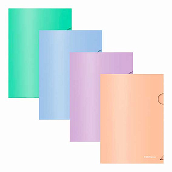 Папка-уголок А5 EK "Matt Pastel Bloom" 61134 непрозр.,асс.