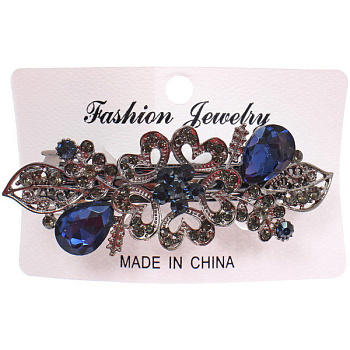 Заколка автомат KLEVER, Бергамо металл. на блистере 656-138