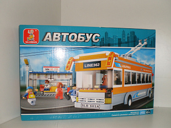 Мини-конструктор M38-B0332 Город Троллейбус (465дет) в/к