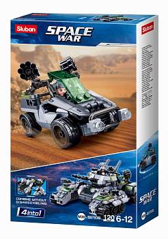 Мини-конструктор M38-B0793B Звездные воины 4-в-1 Военная техника-2 (120дет,1фиг)