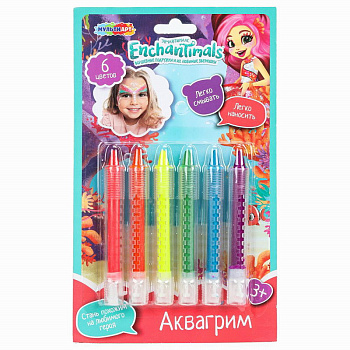 Аквагрим MultiArt Энчантималс (карандаши 6цв)  FACEPAINT-EN4 