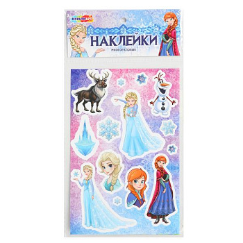 Наклейки бумажные МУЛЬТИ АРТ (12х18см) Снежная принцесса STICK12X18-122791