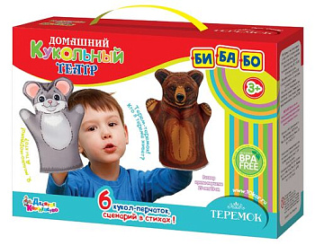 Кукольн.театр Теремок (6кукол-перчаток) 04138 (Дес.Кор.)