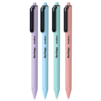 Ручка авт. шар. Berlingo "Instinct" синяя, 0,7мм, корпус асс. CBm_07742