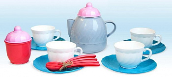 Набор посуды чайный Семейный (14пред) 9774 (Росигрушка)