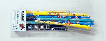 Ручка гелевая "Пиши-стирай" MAZARI "Gaffland" M-5312-70 синяя,0,5мм ,пласт.уп.,4