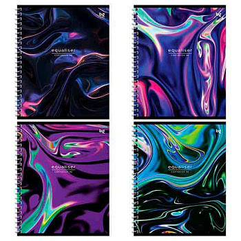 Тетрадь 96л. (клетка) BG спираль "Equaliser" 09060 глянц.лам.