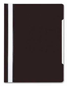 Скоросшиватель пластиковый А4 Бюрократ прозр.верх.лист 816294 (PS20) черный