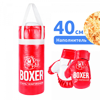 Боксерский набор №2 40 см (4 шт) 18516 красный