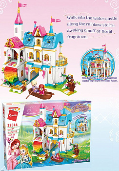 Мини-конструктор 32014 Радужный замок у озера (605дет) в/к