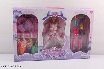 Кукла с набором 0828D в/к