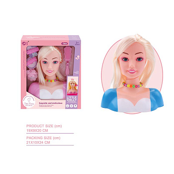 Парикмахер-стилист BM3319-1B манекен для причесок с аксесс. в/к