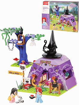 Мини-конструктор M38-B1055 Волшебная палатка (179дет,3фиг) в/к