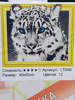 Алмазная мозаика (40х50см) с подрамником, полное заполнение 5D 0068 LT