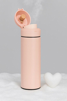 Термос с датчиком температуры Metallic peach (500ml) BWH805-10