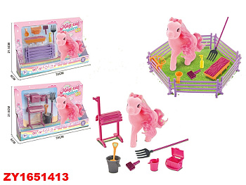 Пони 6223B в загоне с аксесс. в/к