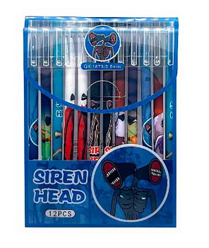 Ручка гелевая "Пиши-Стирай" TZ "Сиреноголовый" QX-1873 синяя,0,5мм