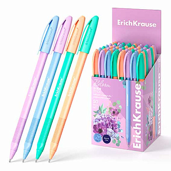 Ручка масл. шар. EK U-108 Stick Pastel Bloom 61020 синяя,1,0мм,Ultra Glide Techn